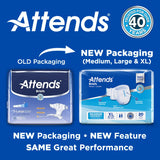 Adult Incontinence Briefs, Large, Disposable, Heavy Absorbency - Bag of 24