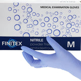 Ice Blue Nitrile Exam Gloves Powder-Free 1000 PCS Medical Gloves Examination Home Cleaning Food Gloves