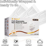 FDA Registered ASTM Level 3, Adult 4 Ply Individually Wrapped Disposable Medical Face Mask