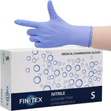 Ice Blue Nitrile Exam Gloves Powder-Free 1000 PCS Medical Gloves Examination Home Cleaning Food Gloves